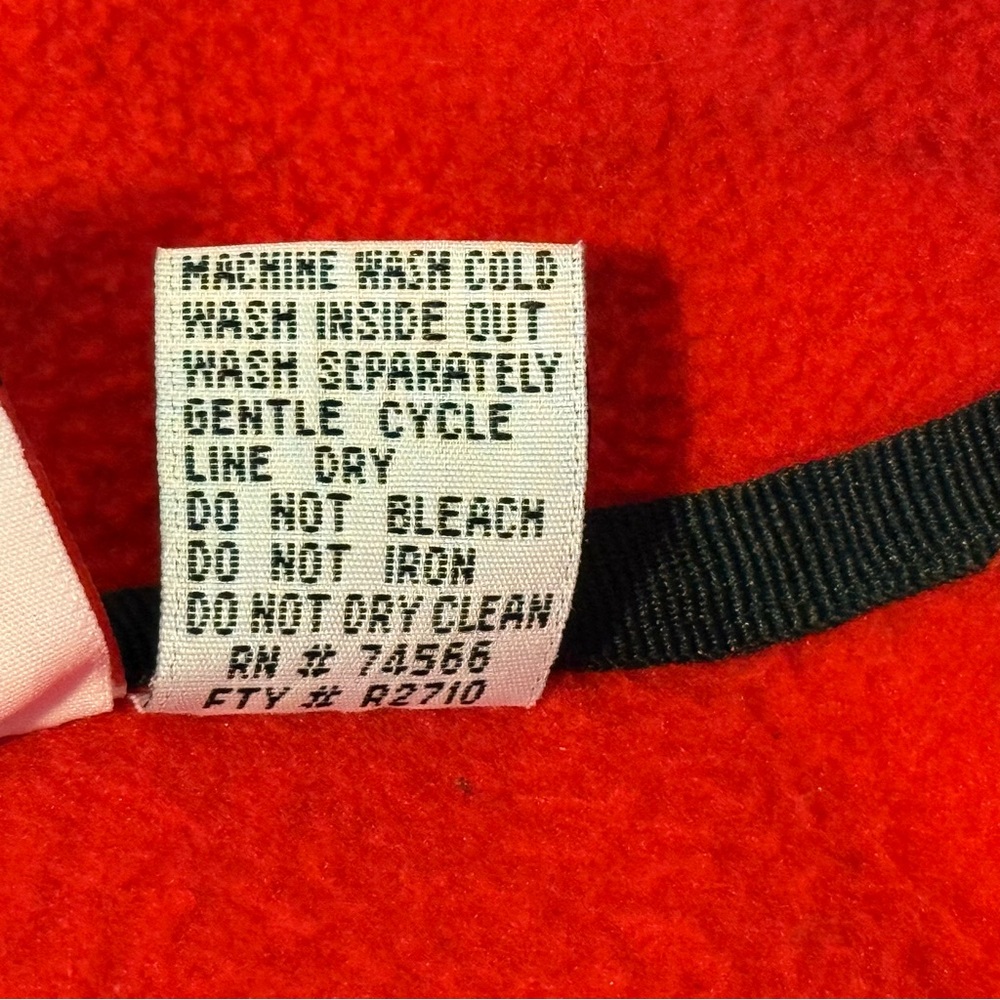 Vintage Marlboro Adventure Team Fleece Pullover XL Red Snap 90s - Picture 4 of 4